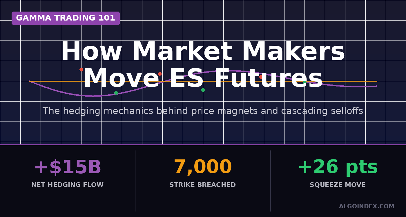 How Market Makers Hedge: The Invisible Force Behind ES Futures Levels