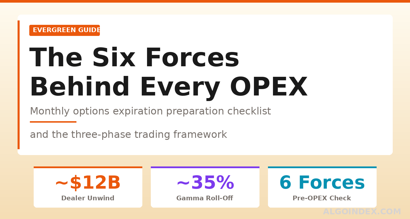 Monthly OPEX Trading Guide: The Six Forces Behind Options Expiration